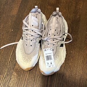 adidas Trae Young Women's Athletic Shoes in Cream and Black